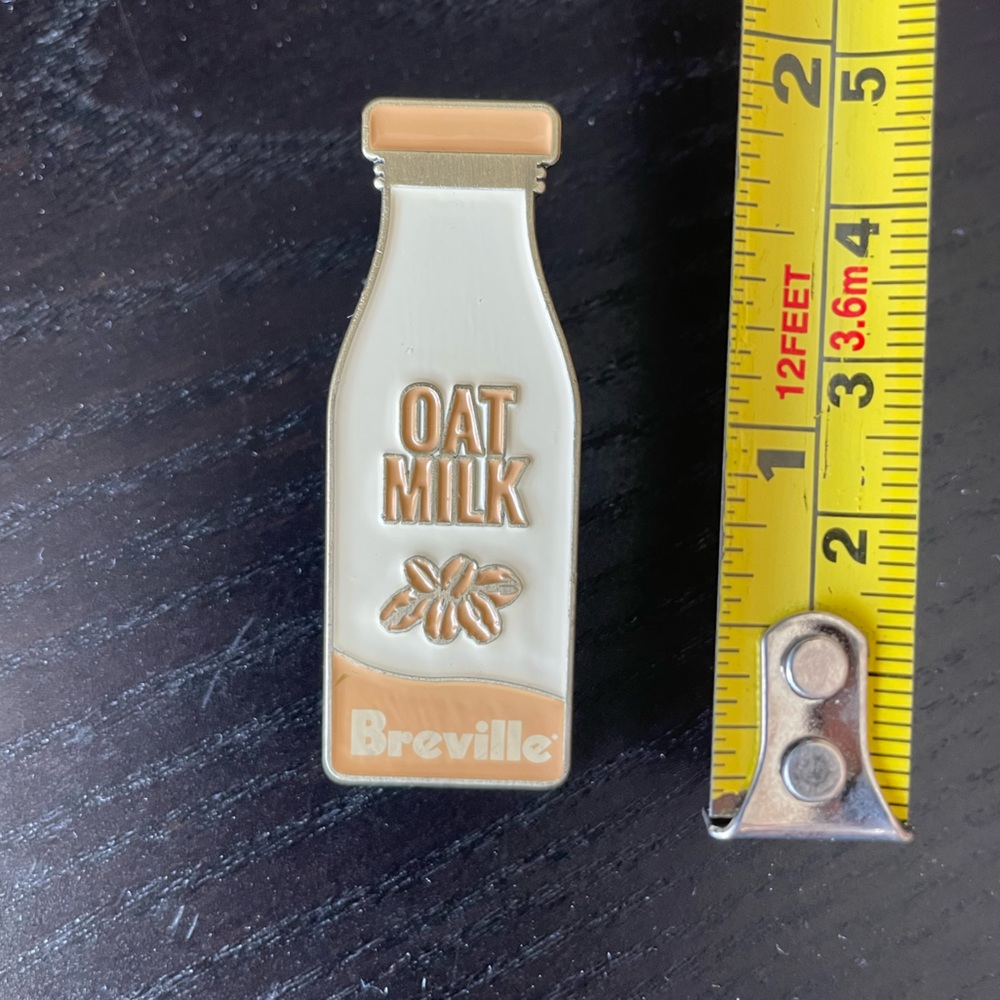 Breville Oat Milk Jacket Pin - NEW